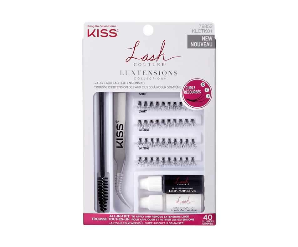 Lash Couture Luxtension 3D Lash Extensions Kit, 44 units Kiss False