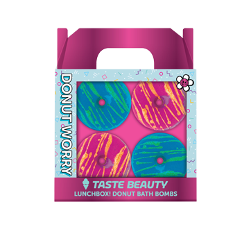 Lunch Box Bath Bombs Donut Worry, 4 units