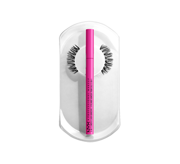 Image 3 of product NYX Professional Makeup - Jumbo Lash! Longwear Flase Lash System in 2 easy steps, 1 unit, Fringe Glam Kit