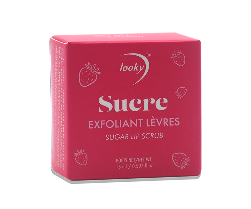 Exfoliating Lip Sugar 1 Strawberry, 15 ml Looky Lipstick Jean Coutu