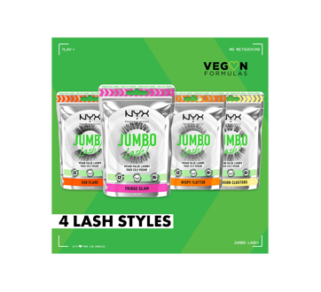 Image 4 of product NYX Professional Makeup - Jumbo Lash! Extension Clusters Vegan, Reusable False Lashes, 1 unit, Black