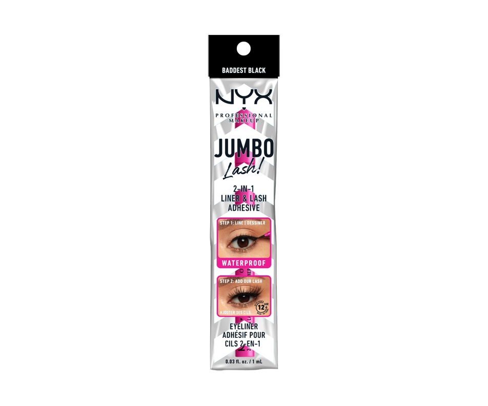 Jumbo Lash! 2in1 Liner & Lash Adhesive Waterproof, 1 unit, Baddest