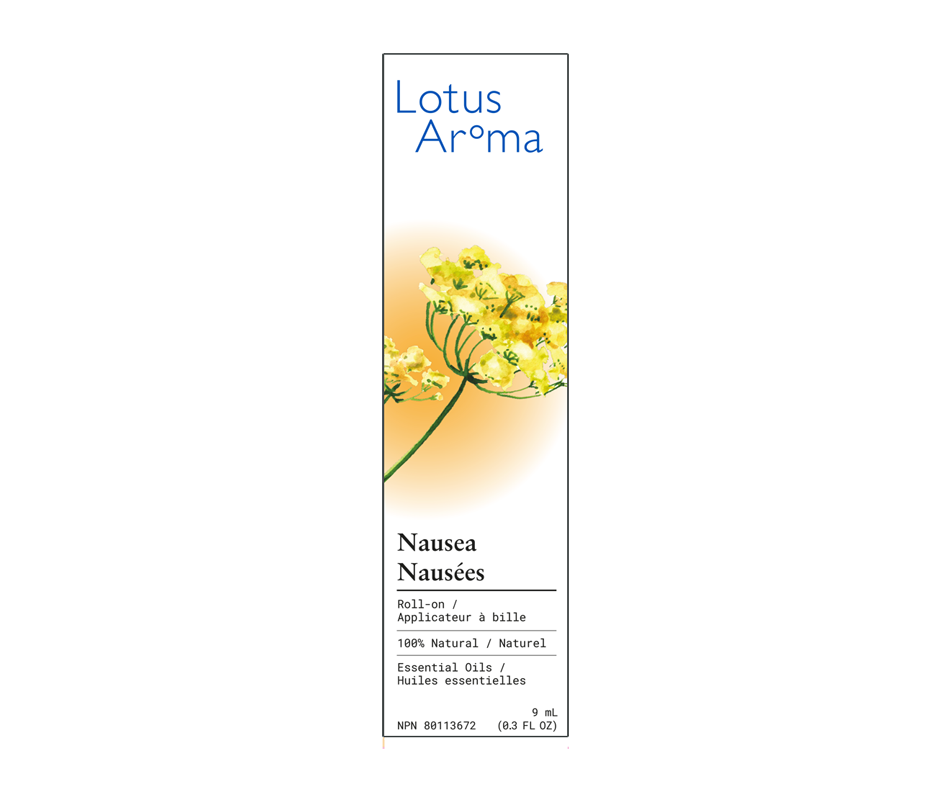 Essential Oil Blend, 9 ml, Nausea Lotus Aroma Home Spa Jean Coutu