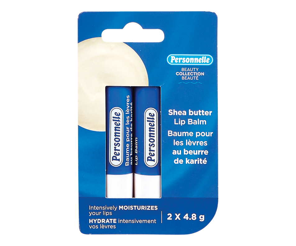 Lip Balms, Shea Butter, 2 x 4.8 g Personnelle Lip care Jean Coutu