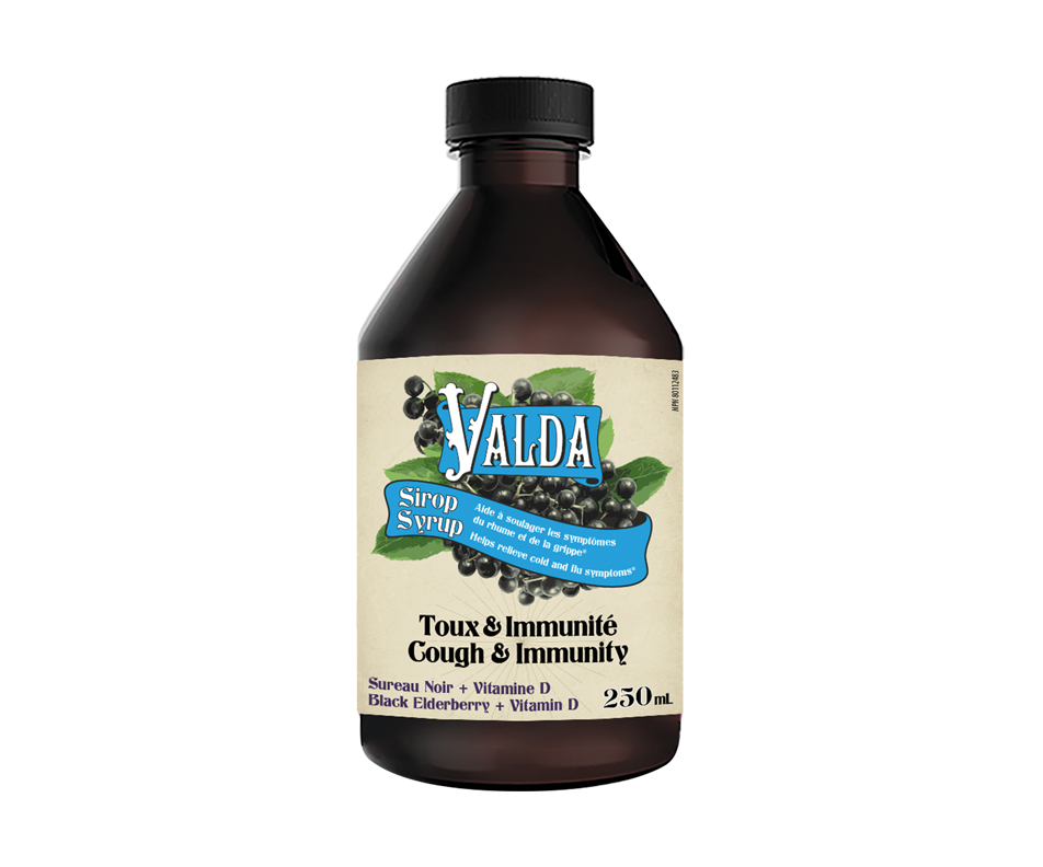 Cough and Immunity Syrup, 250 ml Valda Wellness Jean Coutu