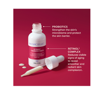 Image 2 of product Marcelle - Retinol³ + Probiotic Night Serum, Refining & Renewing, 30 ml