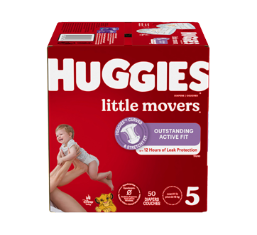 Little Movers Baby Diapers, 50 units,  Size 5
