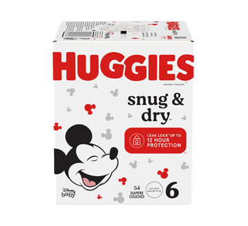 Image 1 of product Huggies - Snug & Dry Baby Diapers, Size 6, 54 units