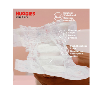 Image 6 of product Huggies - Snug & Dry Baby Diapers, Size 6, 54 units