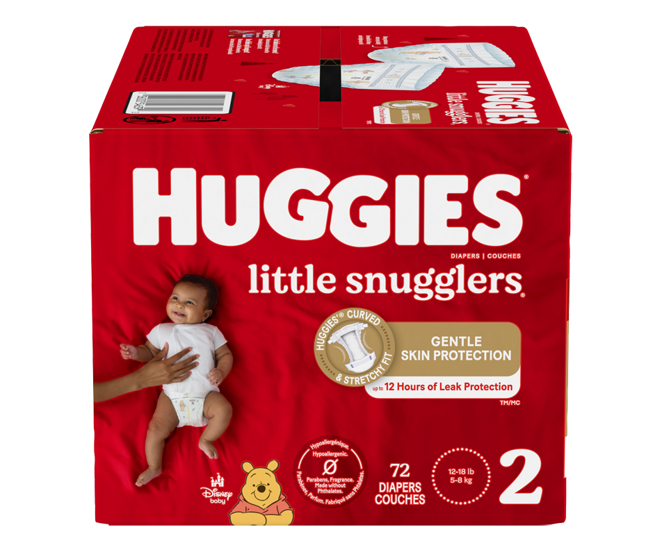 Little Snugglers Baby Diapers, Size 2, 72 units Huggies Diaper