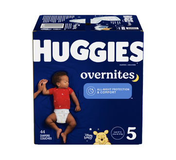 Overnites Nighttime Baby Diapers, 44 units,  Size 5