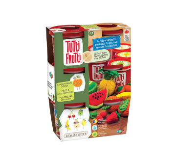 Image of product Tutti Frutti - Gluten Free Modeling Dough Tropical Scents, 6 units
