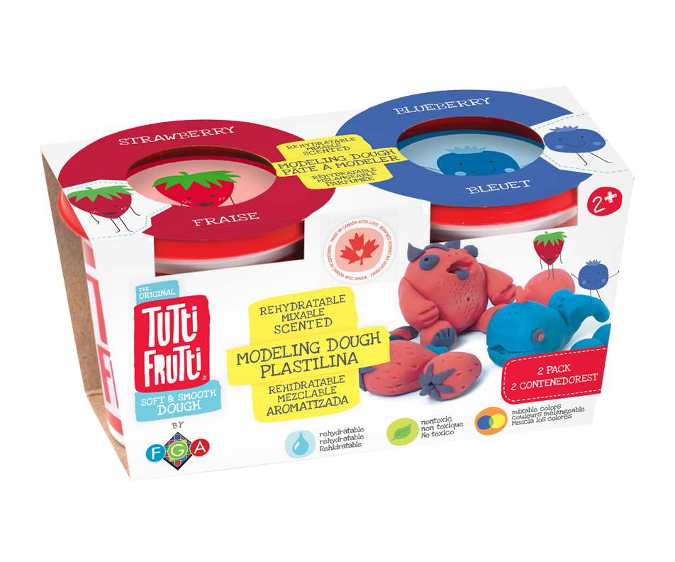 Modeling Dough 2Pack, 2 units Tutti Frutti Arts and crafts Jean