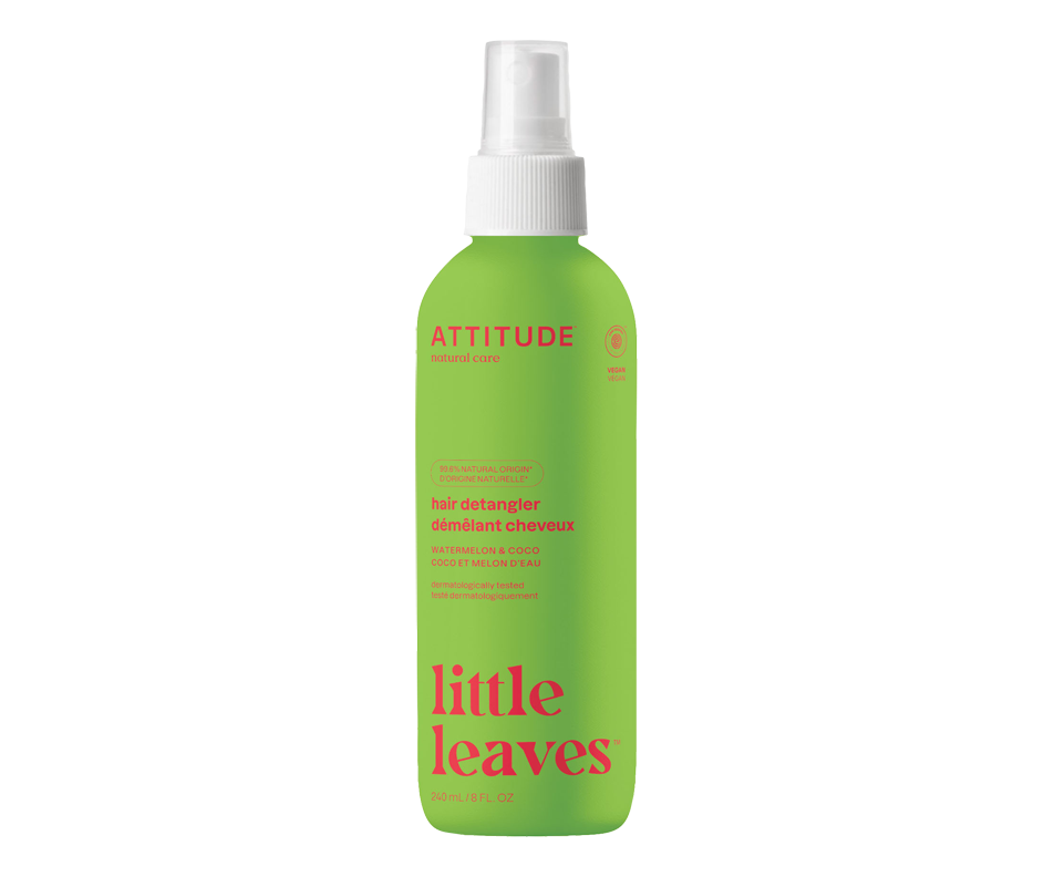 Little Leaves Kids Hair Detangler Watermelon and Coco, 240 ml Attitude Gentle shampoo