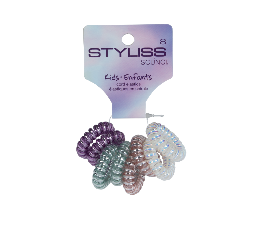 Cord Elastics for Kids, 1 unit Styliss by Scunci Elastic, barrette