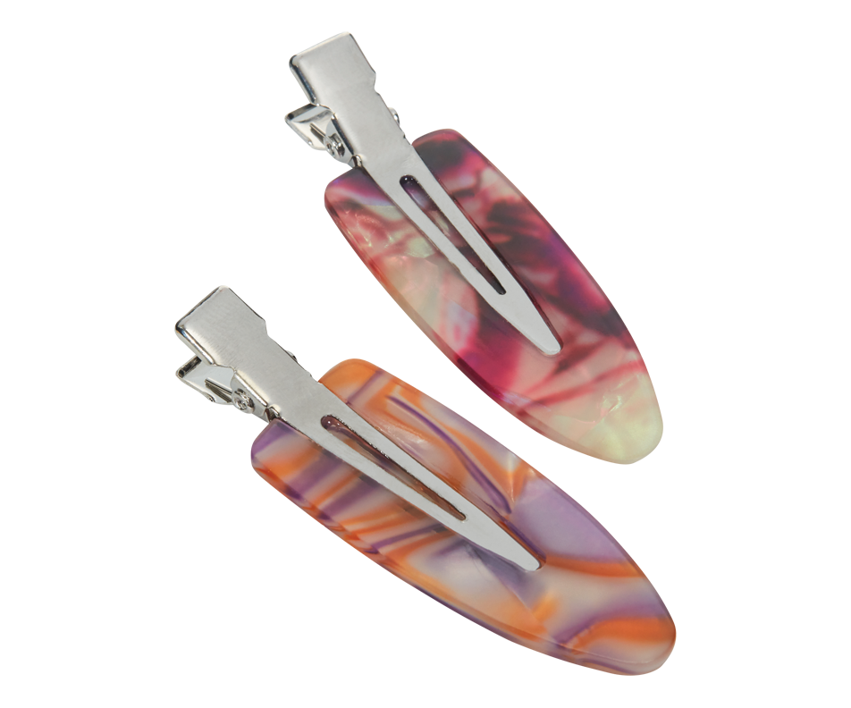 Snap clips, 2 units Styliss by Scunci Elastic, barrette, clip or