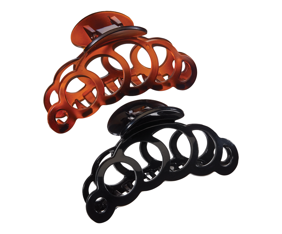 Claw Clips, 2 units Styliss by Scunci Elastic, barrette, clip or