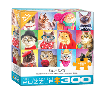 Puzzle 300 Pieces, Silly Cats, 1 unit