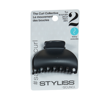 Image 2 of product Styliss by Scunci - No-Slip grip jaw clip, 1 unit