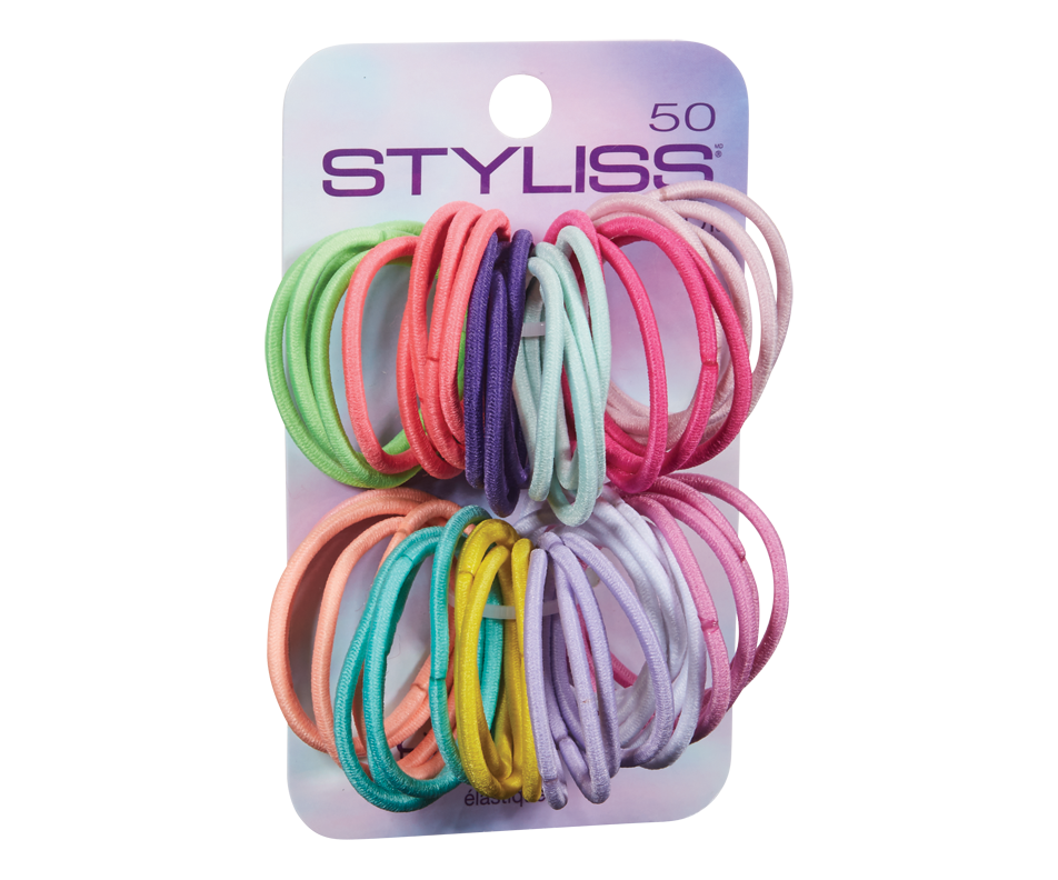 Elastics, 50 units Styliss by Scunci Elastic, barrette, clip or