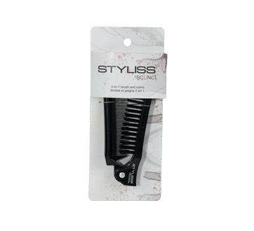 Image of product Styliss by Scunci - 2-in-1 Brush & Comb, 1 unit