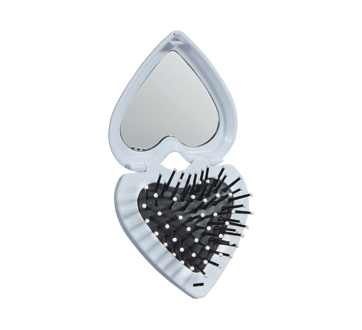 Compact brush and mirror, 1 unit