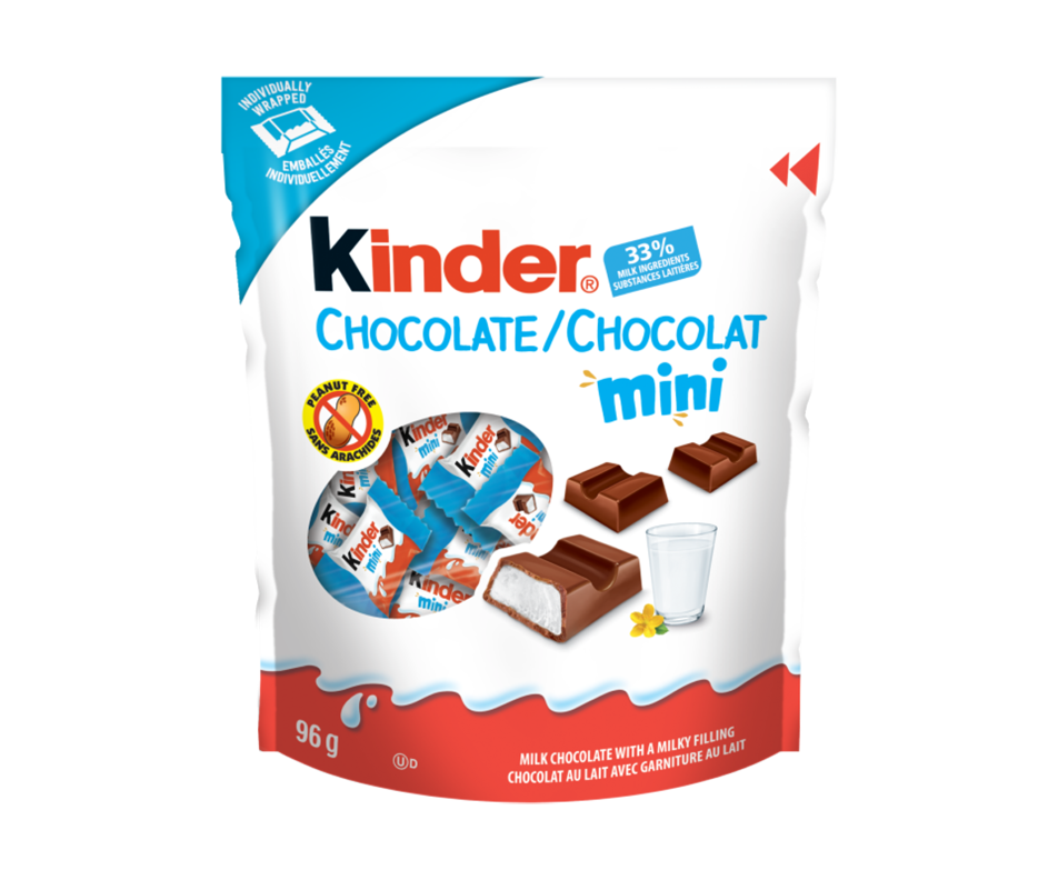 Chocolate Mini Individually Wrapped Milk Chocolates, 96 g Kinder