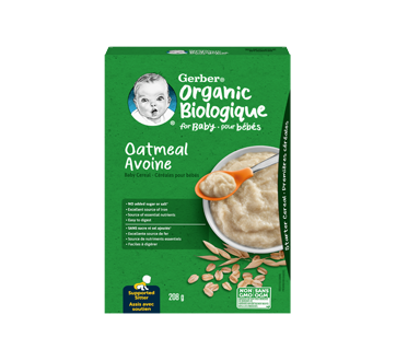 Image of product Gerber - Organic Baby Cereal, 208 g, Oatmeal