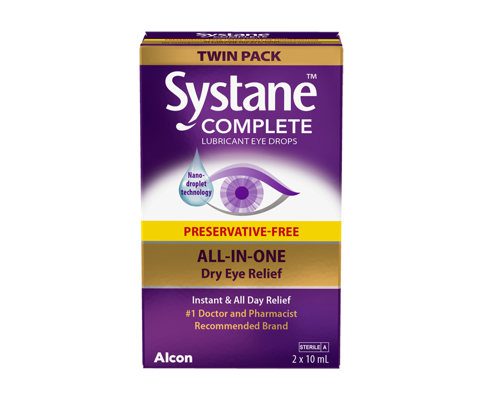 Complete Lubricant Eye Drops, 2 x 10 ml Systane Eye Drops Jean Coutu