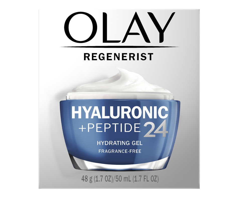 olay regenerist hyaluronic acid peptide 24 hydrating gel moisturizer