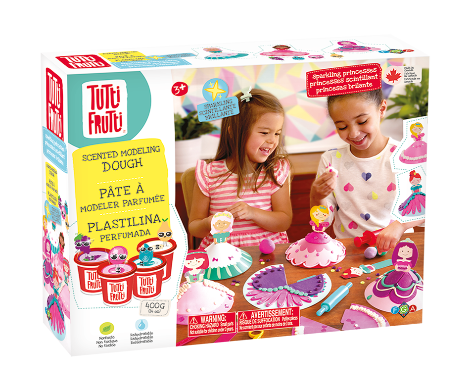 Modeling Dough Sparkling Princesses Kit, 1 unit Tutti Frutti Arts