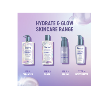 Image 6 of product Bioré - Hydrate & Glow Gentle Cleanser Face Wash for Dry Sensitive Skin, 200 ml