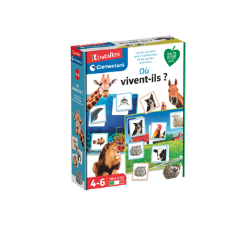 Image of product Clementoni - Educational Game, Animals and Their Environment, 1 unit
