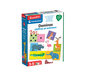 Educational Dominos Game, Numbers & Animals, 1 unit