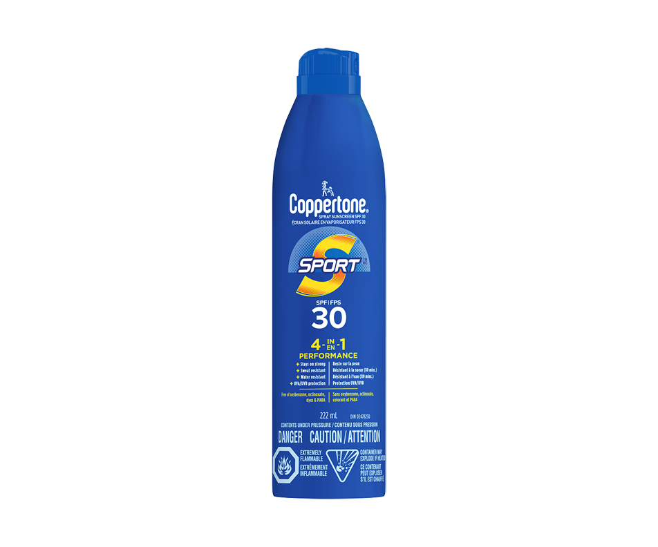 Sport SPF 30 4in1 Sunscreen Spray, 222 ml Coppertone Sunscreen