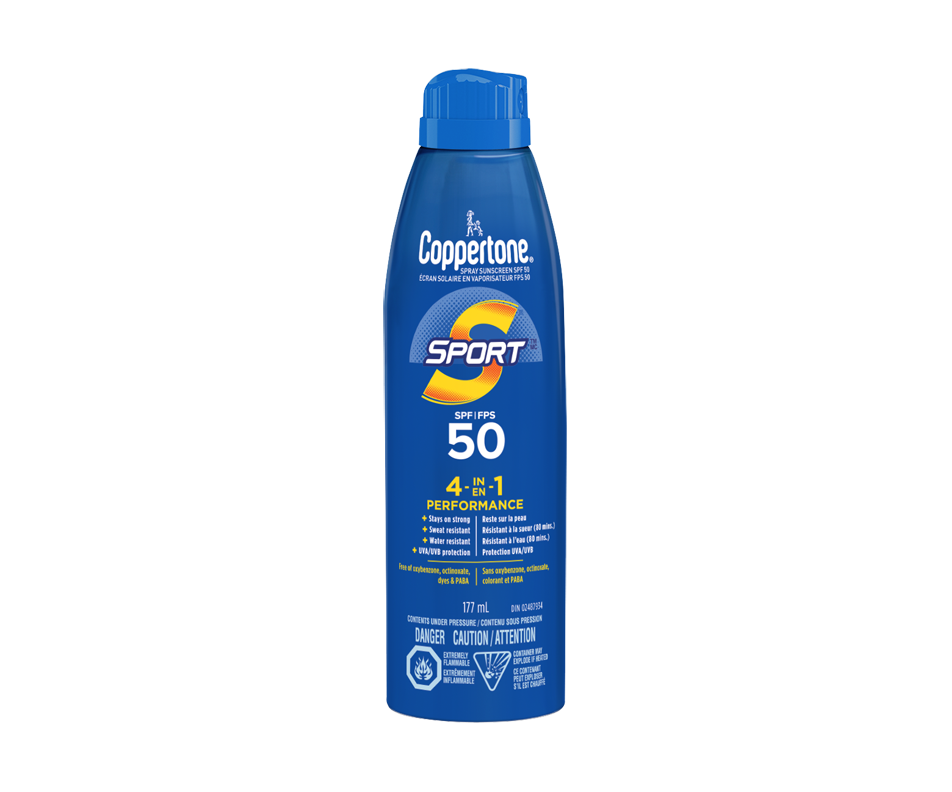 Sport Sunscreen Spray SPF 50, 177 ml Coppertone Sunscreen Jean Coutu
