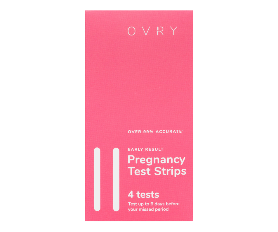 Pregnancy Test Strips, 4 units Ovry Pregnancy Test Jean Coutu