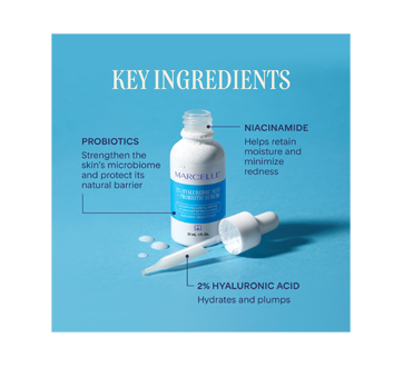 Image 5 of product Marcelle - 2% Hyaluronic Acid + Probiotic Serum, 30 mL
