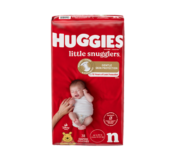 Little Snugglers Baby Diapers, Newborn, 31 units