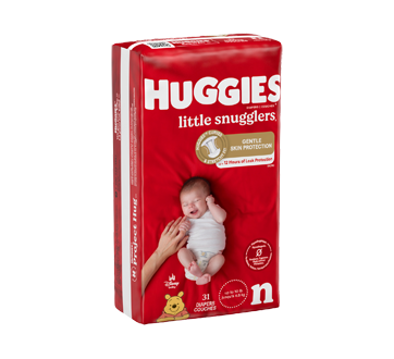 Image 2 of product Huggies - Little Snugglers Baby Diapers, Newborn, 31 units