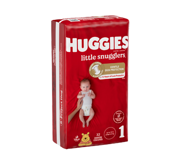 Image 2 of product Huggies - Little Snugglers Baby Diapers, Size 1, 32 units