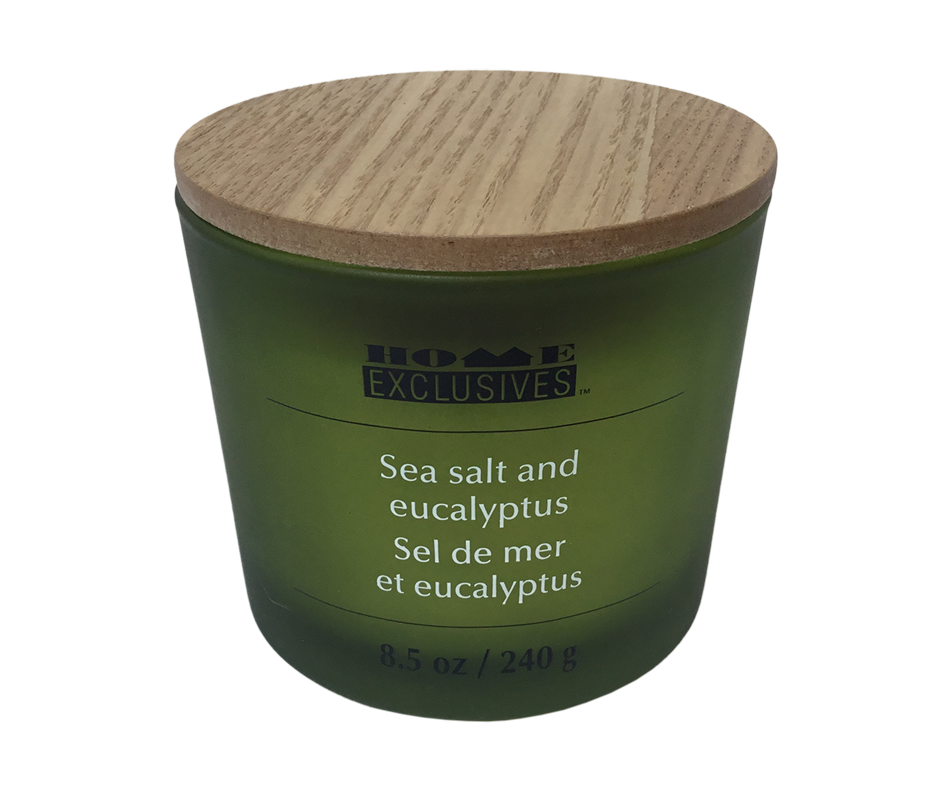 Scented Candle, Sea salt and Eucalyptus, 1 unit Home Exclusives
