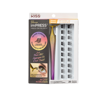 imPRESS Press-On Falsies Eyelash Clusters, 20 units, Natural