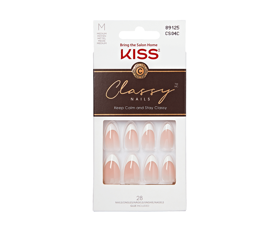 Classy ReadyToWear Fake Nails, Dashing, 28 units Kiss Artificial