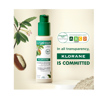 Image 8 of product Klorane - Repairing Cica-Serum with Organic Cupuaçu & Hyaluronic Acid for Very Dry, Damaged Hair, 100 ml