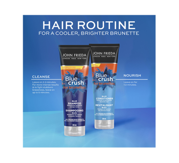 Image 5 of product John Frieda - Blue Crush Blue Toning Shampoo for colour Brunette Hair, 250 ml