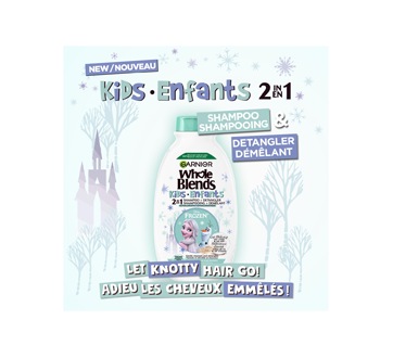 Image 5 of product Garnier - Whole Blends Kids 2-in-1 Shampoo & Hair Detangler, Frozen Oat Delicacy, 250 ml