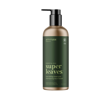 Image of product Attitude - Super Leaves Nourishing Shampoo, 473 ml, Bergamot & Ylang Ylang