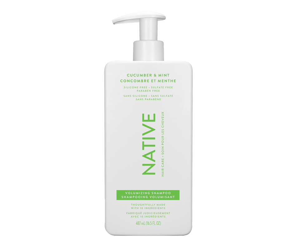Cucumber & Mint Volumizing Shampoo, 487 ml Native Regular Jean Coutu