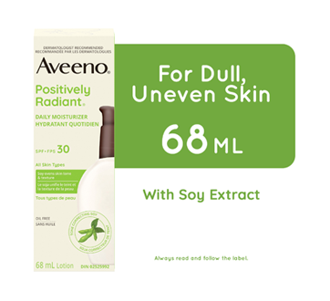 Image 2 of product Aveeno - Positively Radiant Daily Moisturizer SPF 30, 68 ml